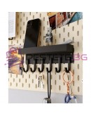 Стенна закачалка етажерка метална